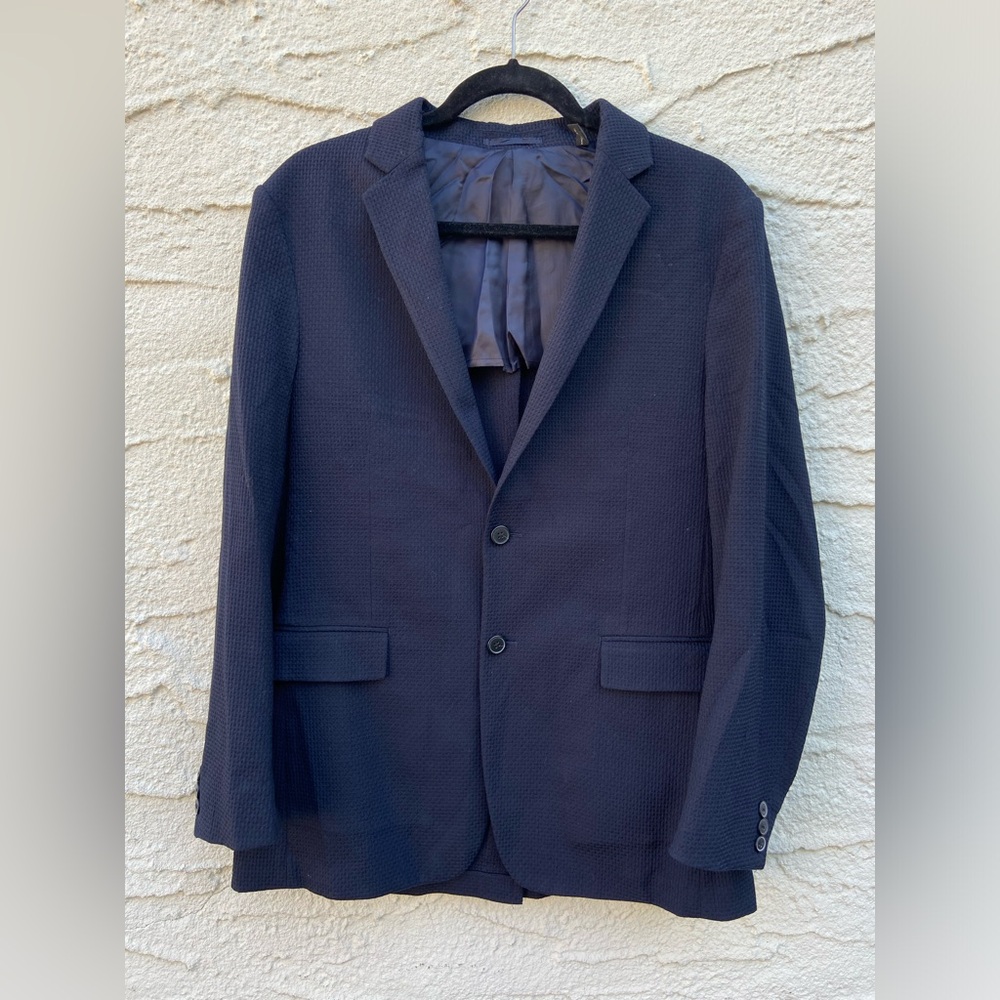 Theory “Clinton” Seersucker Blazer
